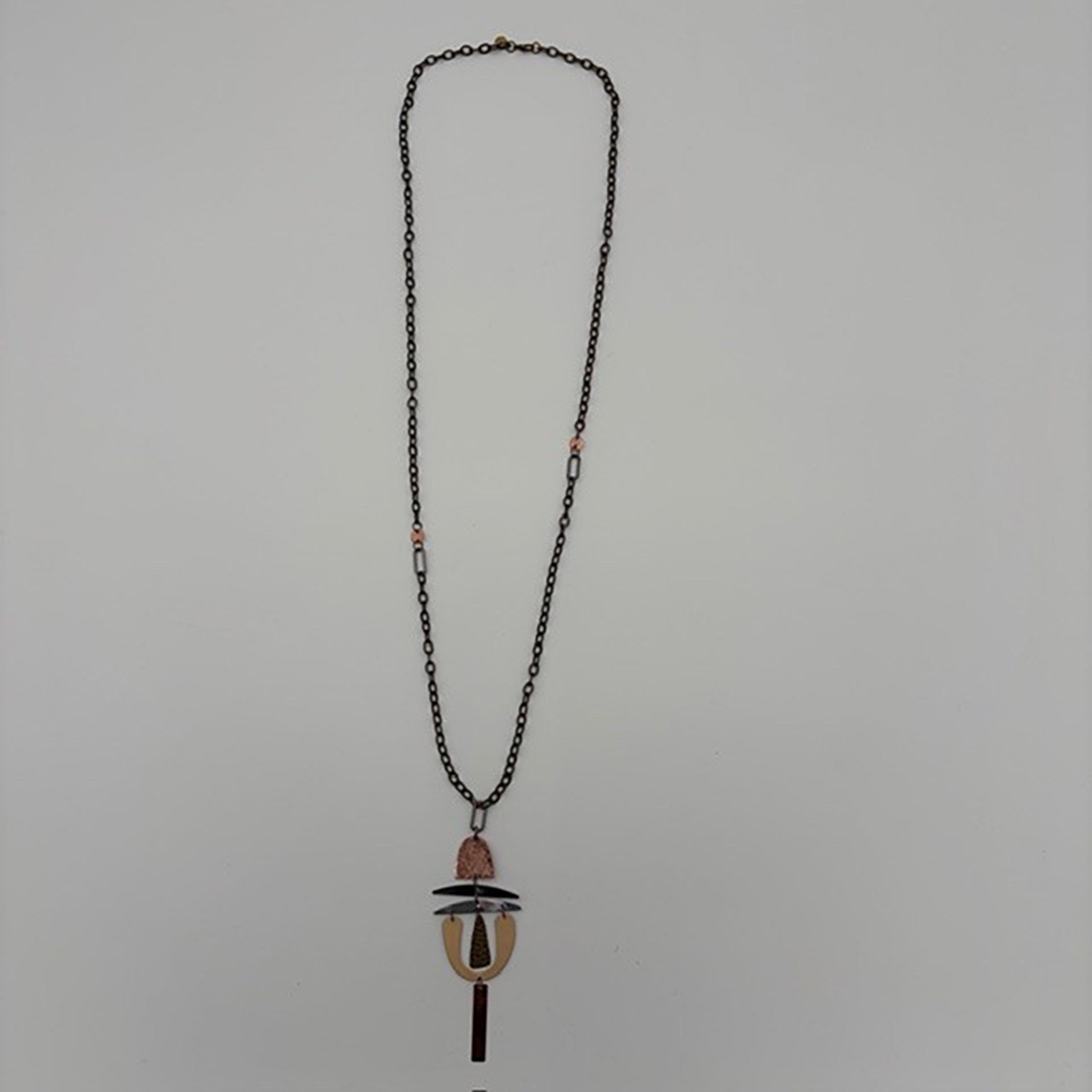 Legend or Lies Brass Chain Tribal Pendant Necklace