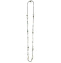 Legend or Lies Long Thin Stationed Bead & Chain Necklace