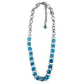 Legend or Lies Bold Rhinestone Chain with Blue Necklace