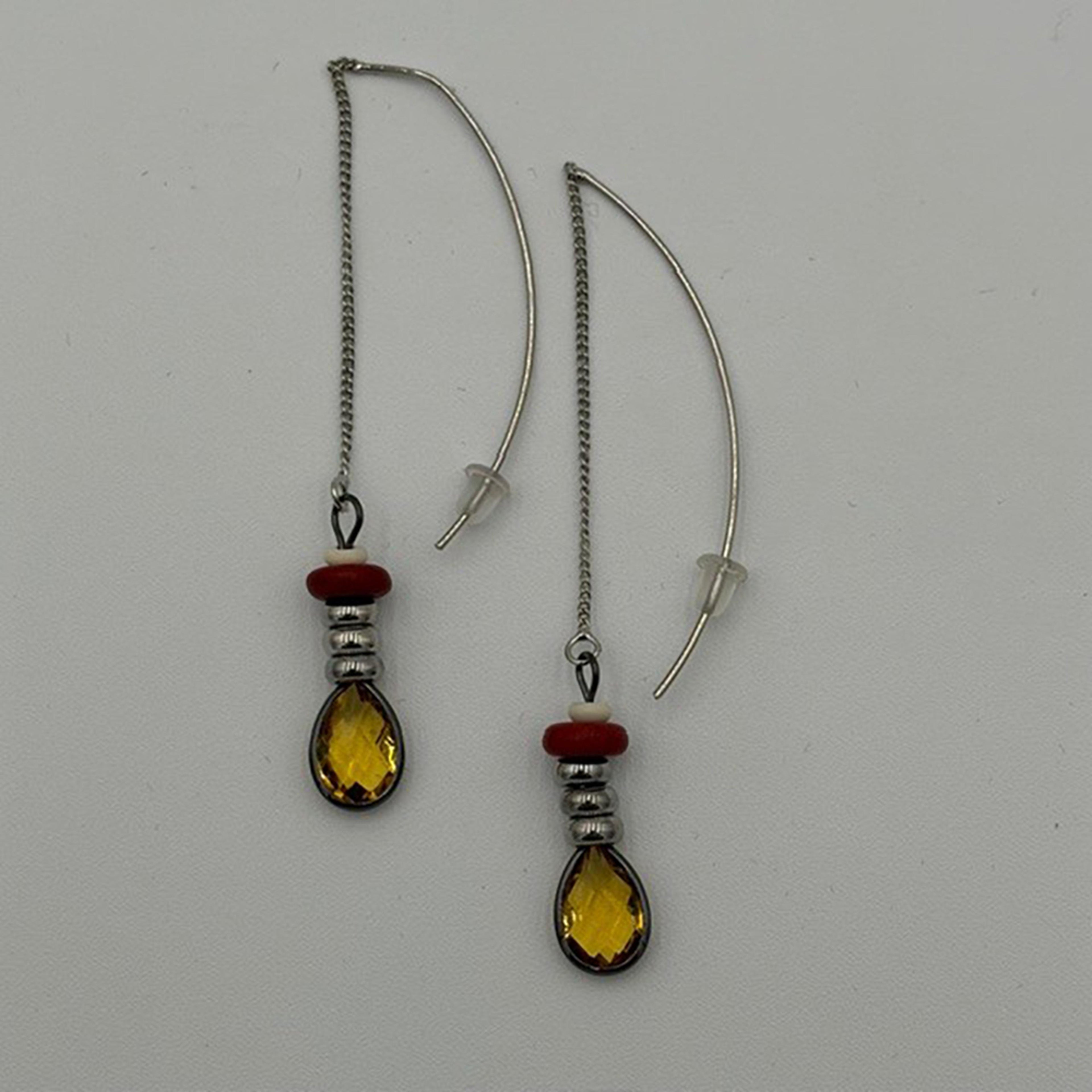 Legend or Lies Open Kidney Wire with Fancy Bead Earrings