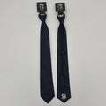 Mens Thin Stripe 3' Corbata Zipper Jacquard Necktie