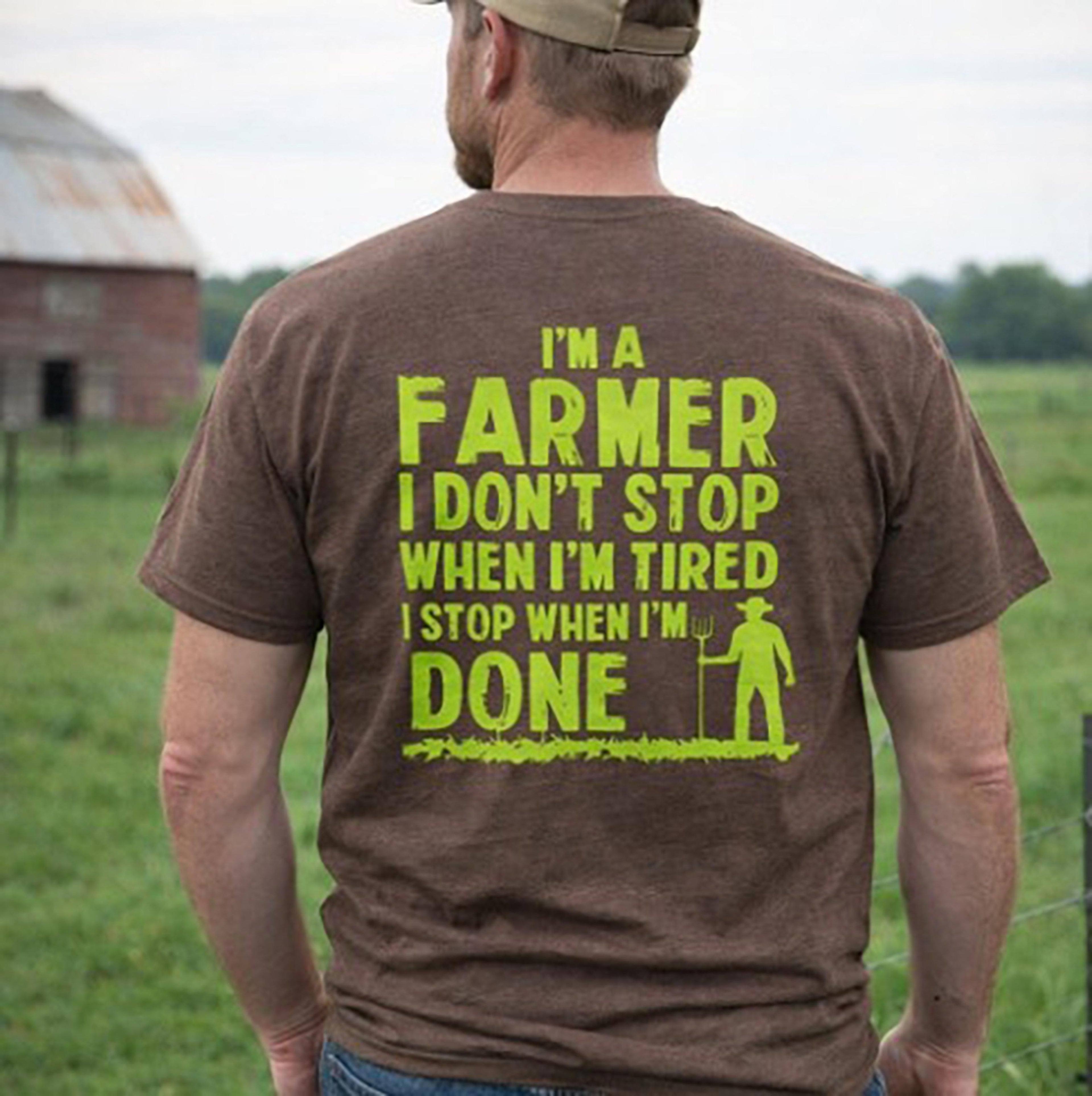 Legend or Lies Mens Farmer Dont Stop When Tired Tee