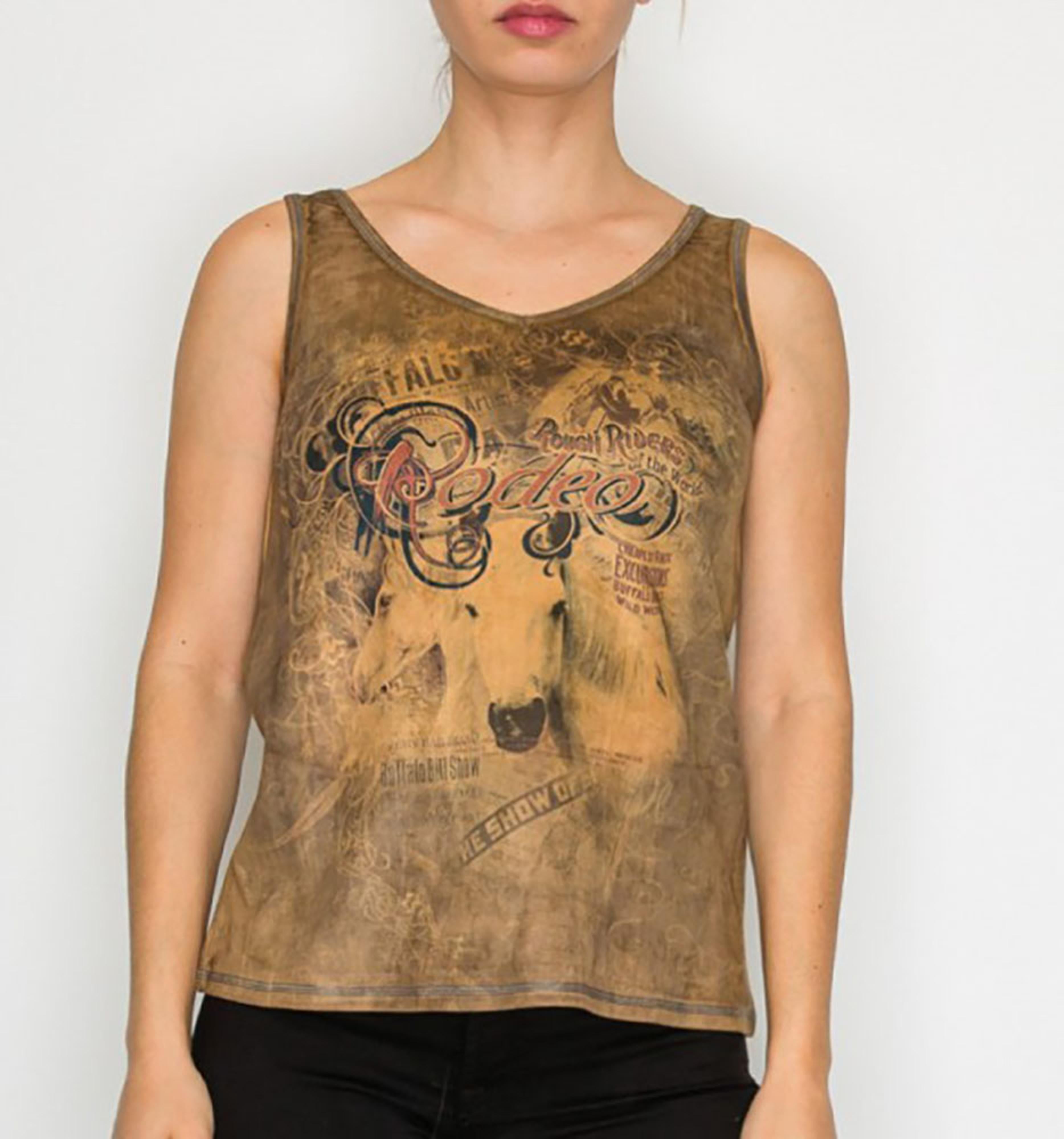 Legend or Lies Faux Suede Womens Tank Top Two Design Option
