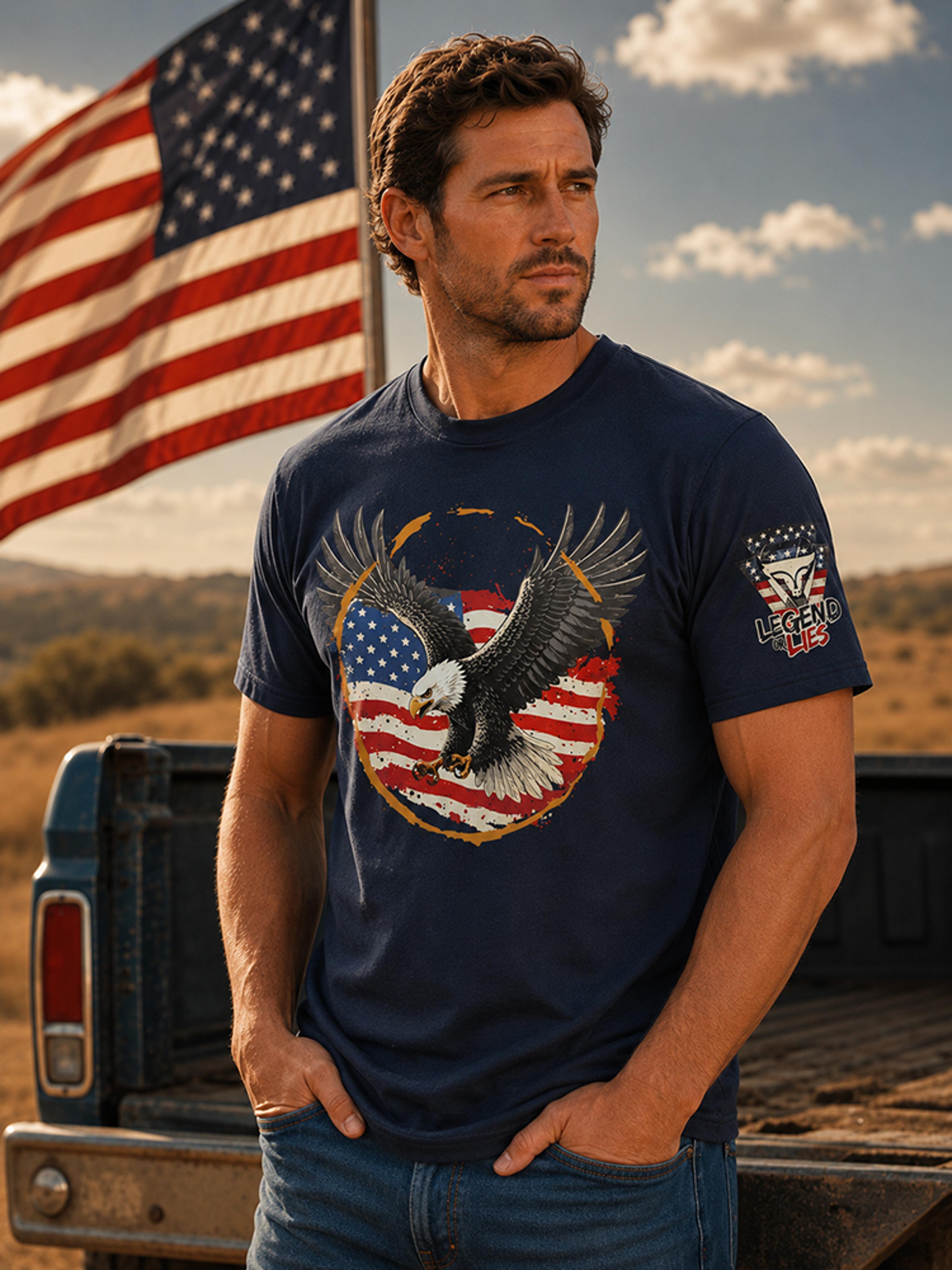 Legend or Lies Patriotic USA Eagle Cotton Unisex T-Shirt