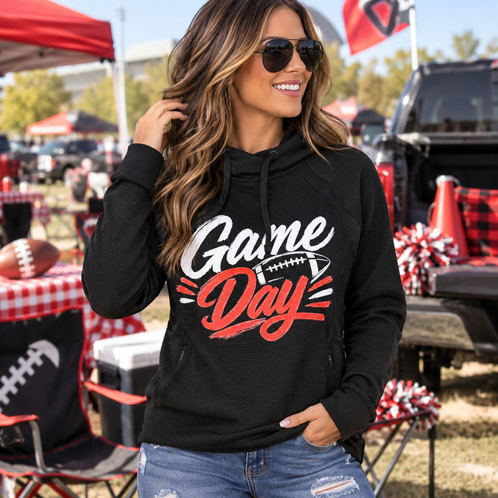Legend or Lies Game Day Cross-Neck Waffle Fleece Sweatshirt