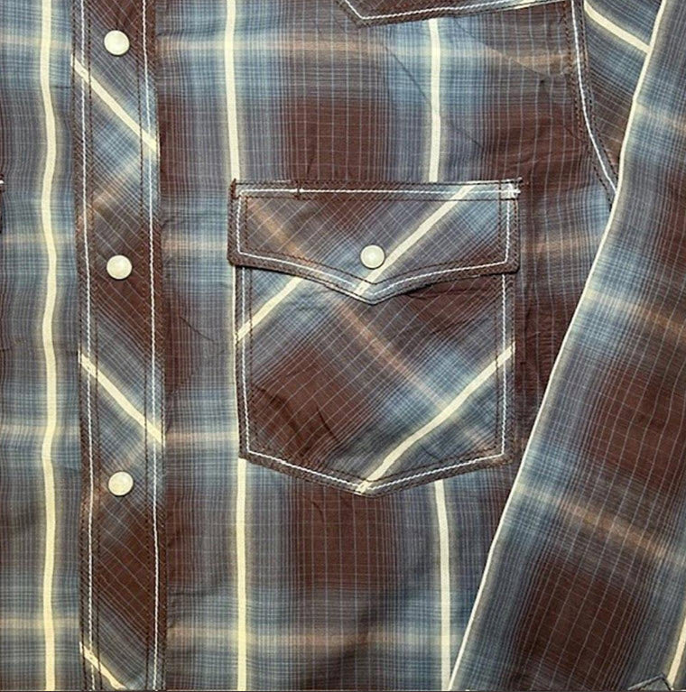 Legend or Lies Billy Mens Western Plaid Snap Shirt