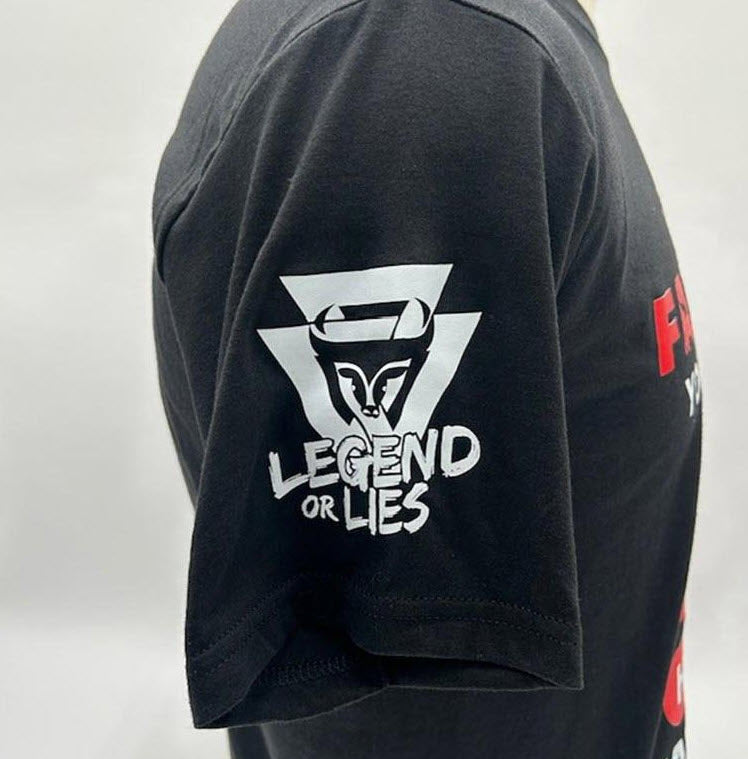 Legend or Lies Without Farmers, Be Hungry, Naked & Sober Tee