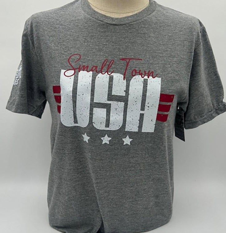 Legend or Lies Small Town USA Grey Unisex Fit T-Shirt