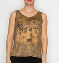 Legend or Lies Faux Suede Womens Tank Top Two Design Option