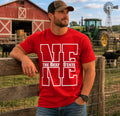 Legend or Lies NE Beef State Unisex Fit Soft-Blend Red Tee