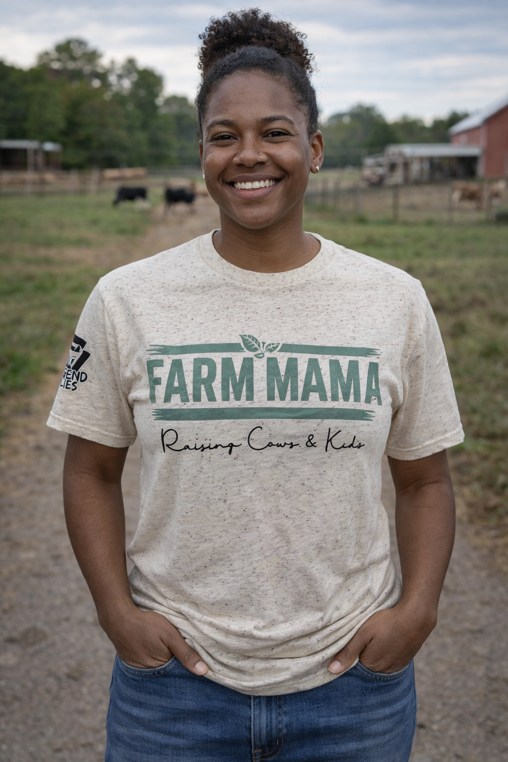 Legend or Lies Farm Mama Raising Cows & Kids T-Shirt
