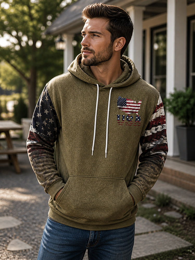 Legend or Lies Mens Army USA Patriot Fleece Hoodie
