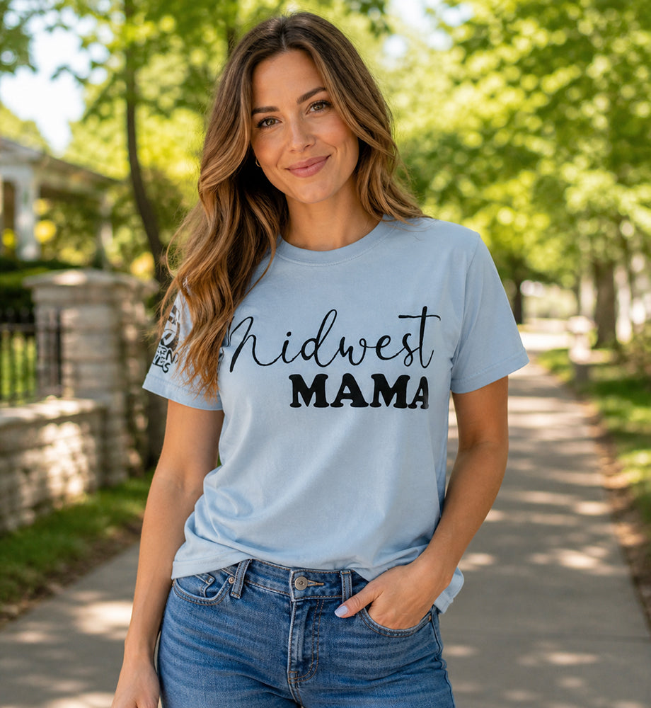 Legend or Lies Midwest Mama Blue Womens Fit T-Shirt