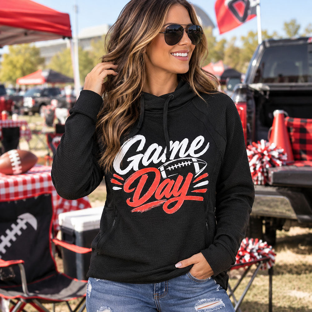 Legend or Lies Game Day Cross-Neck Waffle Fleece Sweatshirt