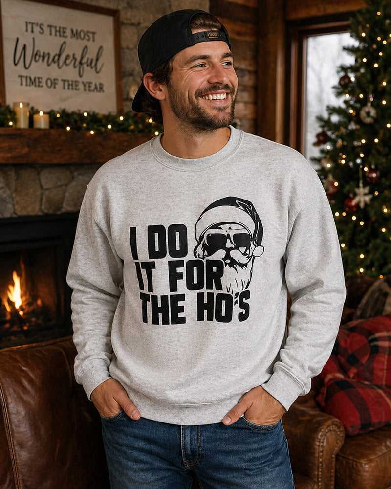 Legend or Lies I Do It For The Hos Funny Christmas Sweater