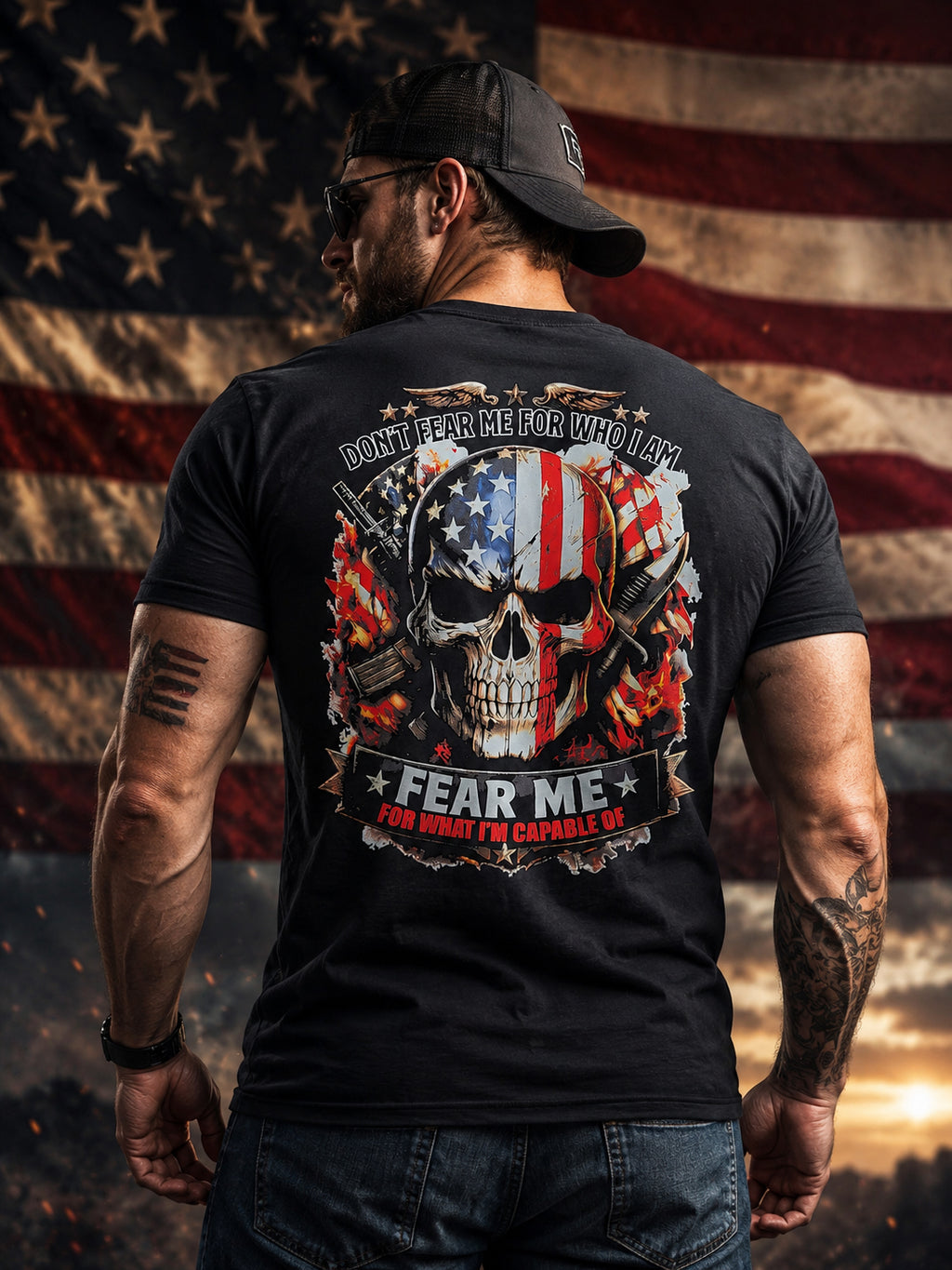 Legend or Lies Fear Me Patriotic Unisex Fit T-shirt