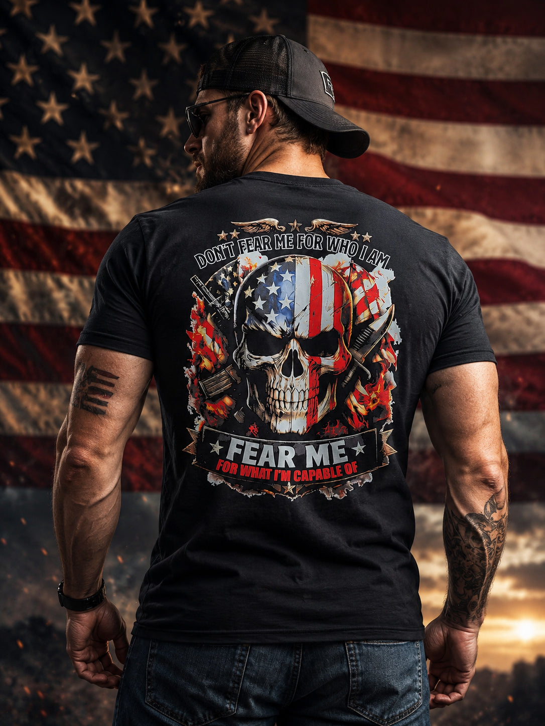 Legend or Lies Fear Me Patriotic Unisex Fit T-shirt