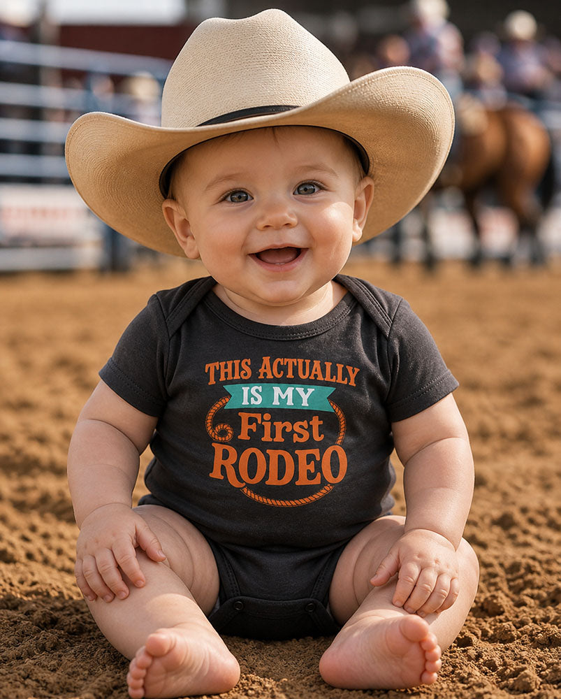 Legend or Lies Infant Actually is My First Rodeo Onesie