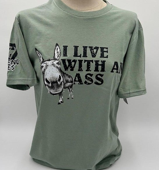 Legend or Lies Womens Unisex Live With A** Perfect Tee