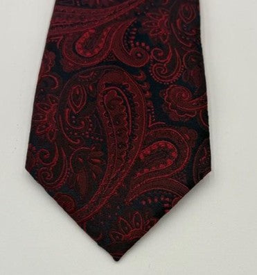 Modern Paisley 2.5' Slim Corbata Zipper Jacquard Necktie