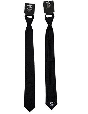 Legend or Lies Mens Paisley Slim Corbata Zipper Necktie