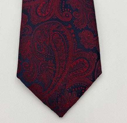 Legend or Lies Mens Paisley Slim Corbata Zipper Necktie