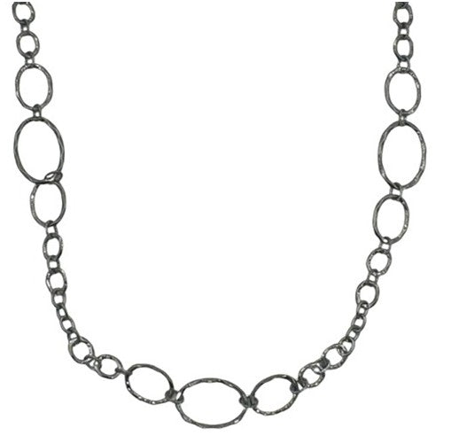 Legend or Lies Hematite Loreli Long Chain Necklace