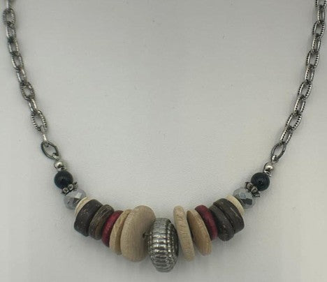 Legend or Lies Short Center Stacked Beaded Necklace