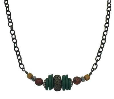 Legend or Lies Short Center Stacked Beaded Necklace