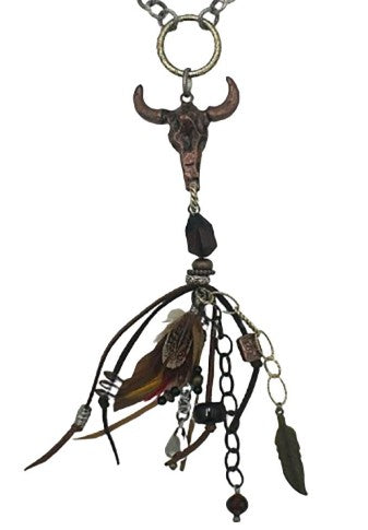 Legend or Lies Southwest Skull Tribal Pendant Necklace