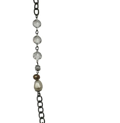 Legend or Lies Mixed Metal & Beads Long Asymmetric Chain