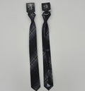Modern Plaid Lurex 2.5' Slim Corbata Zipper Jacquard Necktie