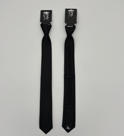 Legend or Lies Mens Tonal Slim Corbata Zipper Necktie