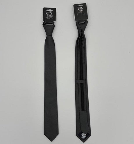 Legend or Lies Mens Tonal Slim Corbata Zipper Necktie