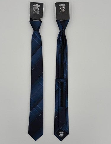 Legend or Lies Mens Plaid 2.5' Slim Corbata Zipper Necktie