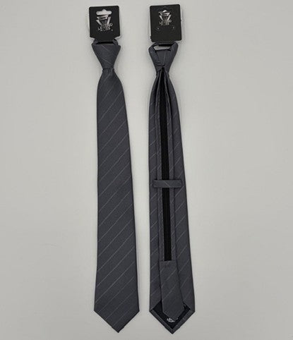 Legend or Lies Mens Stripe 3.2' Corbata Zipper Necktie