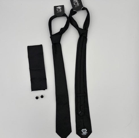 Microfiber Masonic Necktie Paisley Set with Cufflinks