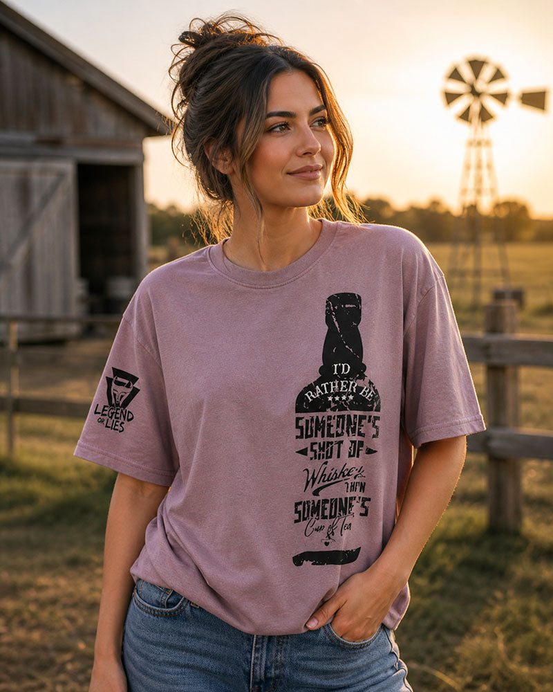 Legend or Lies Someones Shot Of Whiskey Womens Tee