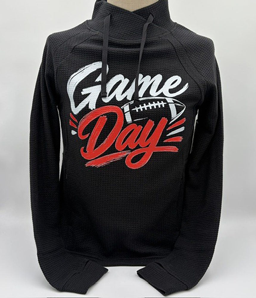 Legend or Lies Game Day Cross-Neck Waffle Fleece Sweatshirt