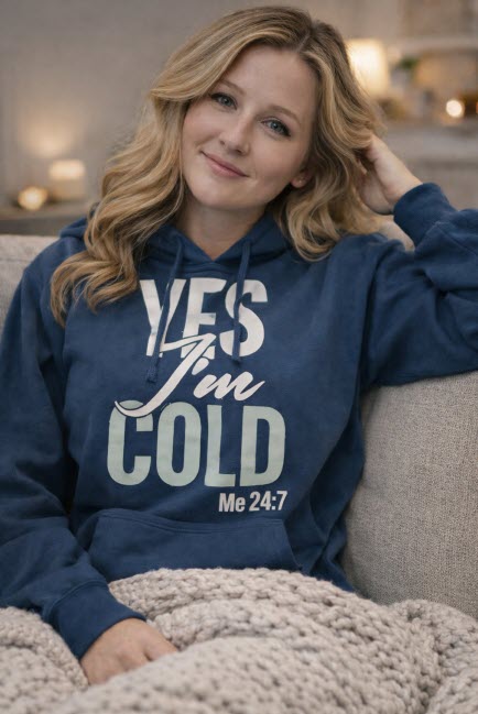Legend or Lies Yes Im Cold Unisex Fleece Hooded Sweat Shirt