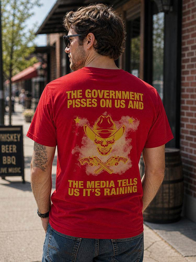 Legend or Lies Government & Media Back Print T-Shirt