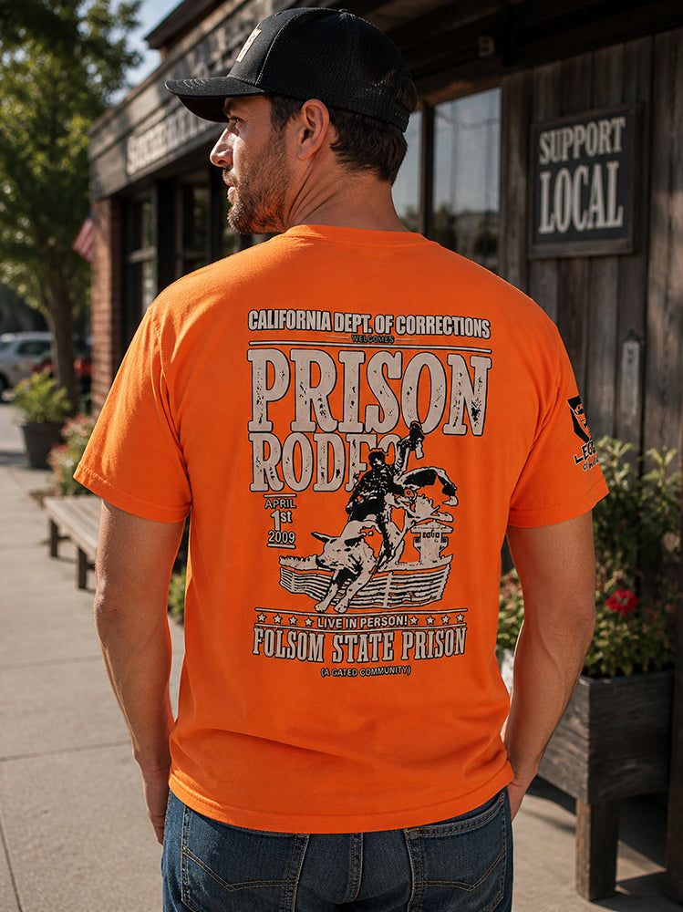 Legend or Lies Prison Rodeo Johnny Cash Pocket Tee